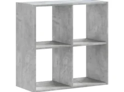 vidaXL Bücherregal Betongrau 68,5x32x68,5 cm Holzwerkstoff* Bücherregale