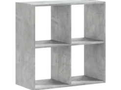 vidaXL Bücherregal Betongrau 68,5x32x68,5 cm Holzwerkstoff* Bücherregale
