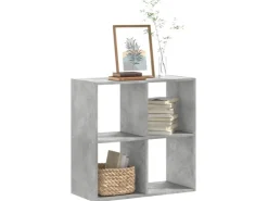 vidaXL Bücherregal Betongrau 68,5x32x68,5 cm Holzwerkstoff* Bücherregale
