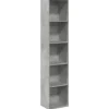 vidaXL Bücherregal Betongrau 40x30x189 cm Holzwerkstoff 857888* Bücherregale