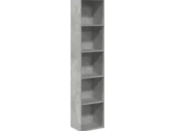 vidaXL Bücherregal Betongrau 40x30x189 cm Holzwerkstoff 857888* Bücherregale