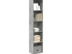 vidaXL Bücherregal Betongrau 40x30x189 cm Holzwerkstoff 857888* Bücherregale