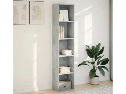 vidaXL Bücherregal Betongrau 40x30x189 cm Holzwerkstoff 857888* Bücherregale