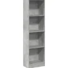 vidaXL Bücherregal Betongrau 40x24x143 cm Holzwerkstoff 857786* Bücherregale