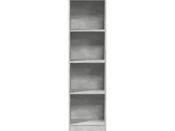 vidaXL Bücherregal Betongrau 40x24x143 cm Holzwerkstoff 857786* Bücherregale