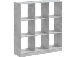 vidaXL Bücherregal Betongrau 102x32x108 cm Holzwerkstoff