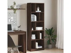 vidaXL Bücherregal Braun Eichen-Optik 57x28,5x174 cm Holzwerkstoff