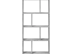 vidaXL Bücherregal Grau Sonoma 60x20x120 cm Holzwerkstoff 858152