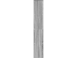 vidaXL Bücherregal Grau Sonoma 60x20x120 cm Holzwerkstoff 858152
