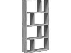 vidaXL Bücherregal Grau Sonoma 60x20x120 cm Holzwerkstoff 858152