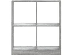 vidaXL Bücherregal Grau Sonoma 68,5x32x75 cm Holzwerkstoff