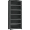vidaXL Bücherregal Grau 80x35x183 cm Massivholz Kiefer