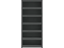 vidaXL Bücherregal Grau 80x35x183 cm Massivholz Kiefer