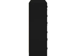 vidaXL Bücherregal mit Türen Schwarz 136x37x109 cm Holzwerkstoff