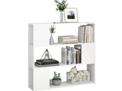 vidaXL Bücherregal Raumteiler Weiß 100x24x94 cm* Bücherregale