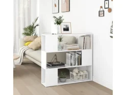 vidaXL Bücherregal Raumteiler Weiß 100x24x94 cm* Bücherregale
