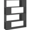 vidaXL Bücherregal Raumteiler Grau 100x24x124 cm* Bücherregale