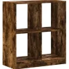 vidaXL Bücherregal Räuchereiche 68,5x32x75 cm Holzwerkstoff