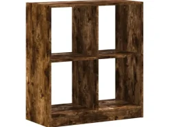 vidaXL Bücherregal Räuchereiche 68,5x32x75 cm Holzwerkstoff