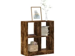 vidaXL Bücherregal Räuchereiche 68,5x32x75 cm Holzwerkstoff