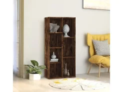 vidaXL Bücherregal Räuchereiche 50x25x106 cm