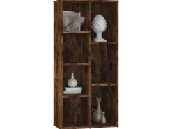vidaXL Bücherregal Räuchereiche 50x25x106 cm