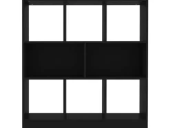 vidaXL Bücherregal Schwarz 97,5x29,5x100 cm Holzwerkstoff