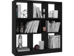 vidaXL Bücherregal Schwarz 97,5x29,5x100 cm Holzwerkstoff