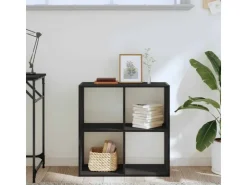 vidaXL Bücherregal Schwarze Eiche 68,5 x 32 x 68,5 cm Holzwerkstoff 868060* Bücherregale