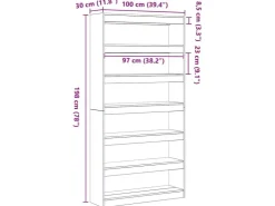 vidaXL Bücherregal Holzwerkstoff 3333925* Bücherregale