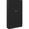 vidaXL Bücherregal Schwarz 82,5x30,5x150 cm Holzwerkstoff 802724* Regale Schwarz|Bücherregale