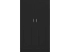 vidaXL Bücherregal Schwarz 82,5x30,5x150 cm Holzwerkstoff 802724* Regale Schwarz|Bücherregale