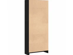 vidaXL Bücherregal Schwarz Eichen-Optik 60 x 24 x 143 cm Holzwerkstoff 862467* Regale Schwarz|Bücherregale