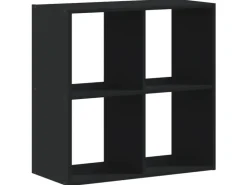 vidaXL Bücherregal Schwarz 68,5x32x68,5 cm Holzwerkstoff* Bücherregale