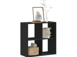 vidaXL Bücherregal Schwarz 68,5x32x68,5 cm Holzwerkstoff* Bücherregale