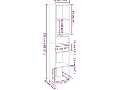 vidaXL Bücherregal Sonoma-Eiche 36x30x171 cm Holzwerkstoff 802870