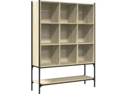 vidaXL Bücherregal Sonoma-Eiche 102x30x141,5 cm Holzwerkstoff
