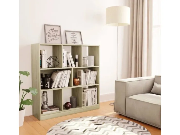 vidaXL Bücherregal Sonoma-Eiche 97,5x29,5x100 cm Holzwerkstoff 800174* Bücherregale