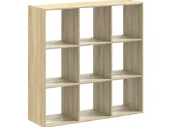 vidaXL Bücherregal Sonoma-Eiche 102x32x102 cm Holzwerkstoff