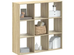 vidaXL Bücherregal Sonoma-Eiche 102x32x102 cm Holzwerkstoff