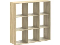vidaXL Bücherregal Sonoma-Eiche 102x32x102 cm Holzwerkstoff