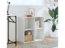 vidaXL Bücherregal Weiß 68,5x32x68,5 cm Holzwerkstoff* Bücherregale