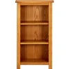 vidaXL Bücherregal 45x22,5x82 cm Eiche Massivholz