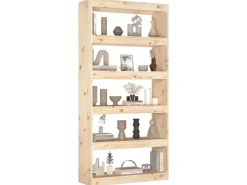 vidaXL Bücherregal/Raumteiler 80x30x167,4 cm Massivholz Kiefer* Regale Massivholz|Bücherregale