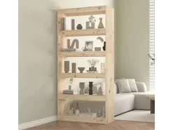 vidaXL Bücherregal/Raumteiler 80x30x167,4 cm Massivholz Kiefer* Regale Massivholz|Bücherregale