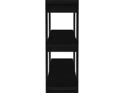 vidaXL Bücherregal/Raumteiler Schwarz 100×30×87 cm* Holzregale|Bücherregale