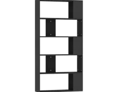 vidaXL Bücherregal/Raumteiler Schwarz 80x24x159 cm Holzwerkstoff* Bücherregale