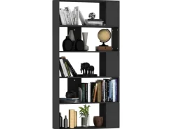 vidaXL Bücherregal/Raumteiler Schwarz 80x24x159 cm Holzwerkstoff* Bücherregale