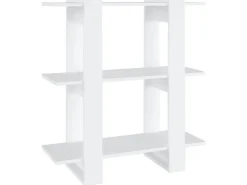 vidaXL Bücherregal/Raumteiler Weiß 80x30x87 cm* Bücherregale