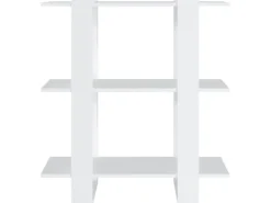 vidaXL Bücherregal/Raumteiler Weiß 80x30x87 cm* Bücherregale